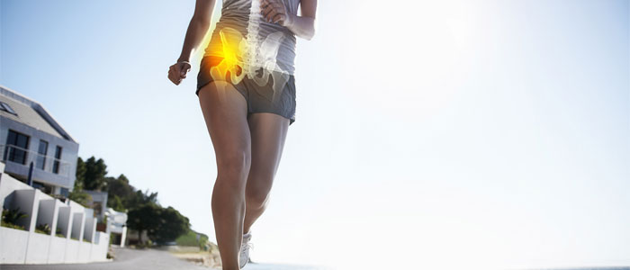 woman running with sciatica